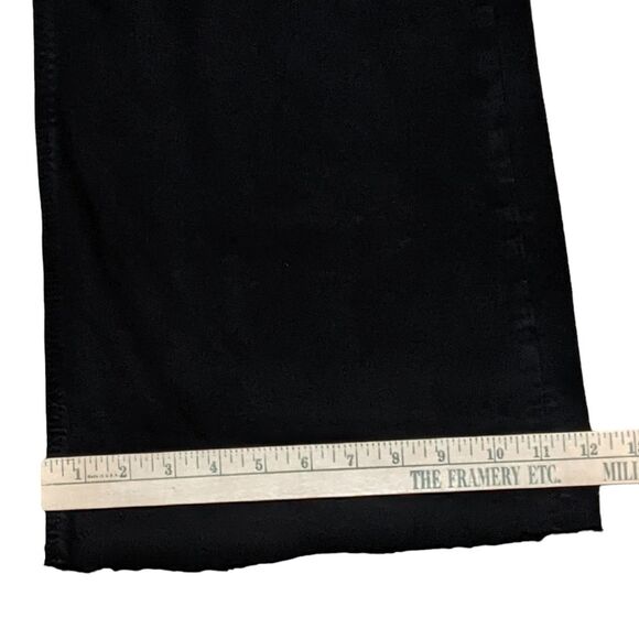 Maeve Anthropologie High waisted Wide-Leg Flare Pants black zip FLAW 28 - Picture 6 of 12